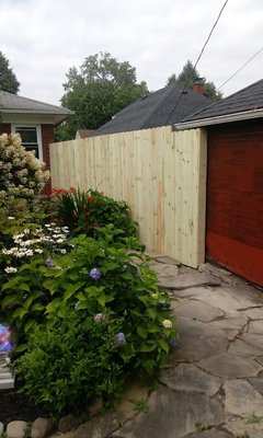 8ft Stockade Privacy Fence