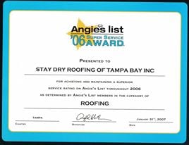 Angie's List Award 2006