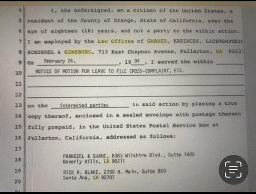 Evan Lee Ginsburg, partner with Garner Kreinces et al when they stole my house. The Cal Bar has the case. Bye bye Ginsburg!