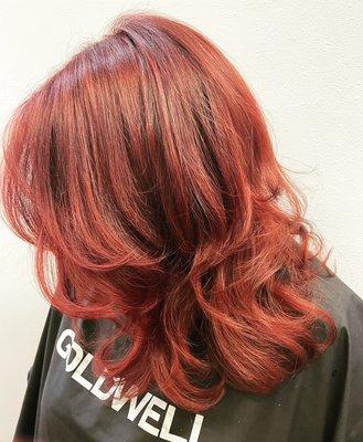 Ruby Red Haircolor