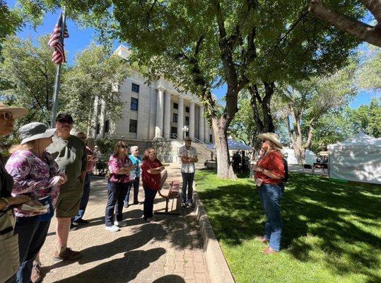 Prescott Food Tour (on Facebook or Google it) - they start at the beautiful Courthouse across the street.