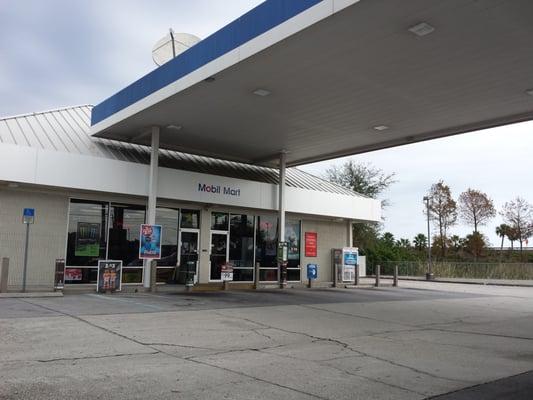 Exterior of convenience store.