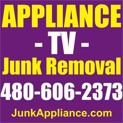 #Appliance , #TV & #Junk Removal in #SanTanValley, Queen Creek and Phoenix areas. - http://www.junkappliance.com/ - 480-606-2373 - https://w