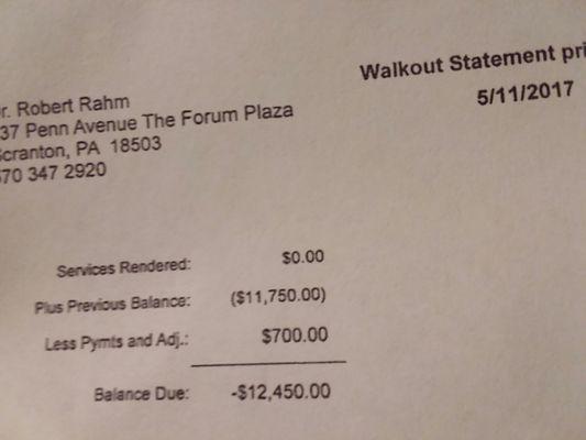 Waste of time, money and health.  Bridge and my upper and lower teeth have to be extracted.  I WILL HAVE NO TEETH!  Shame on you, Rahm!