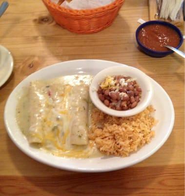 Enchiladas,Rice & Beans