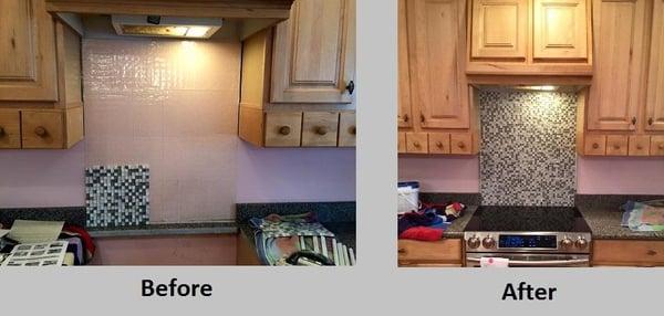 Tile Work - Before & After