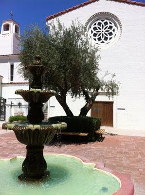 Courtyard of church