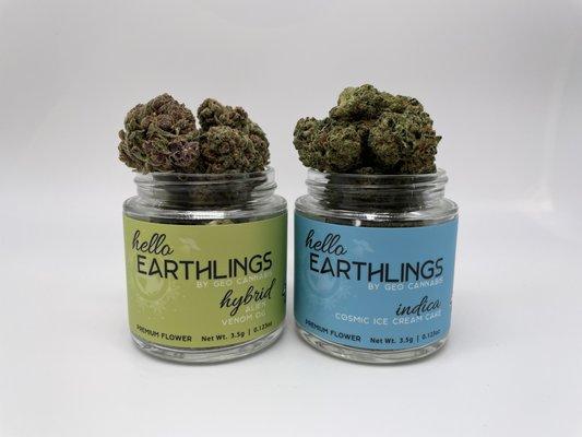 Matte Coated Cannabis Jar Labels with Spot UV features