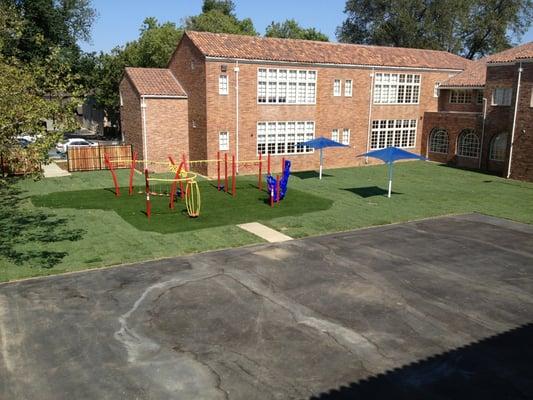 Third play area and view from the 2nd floor.  (during open house)