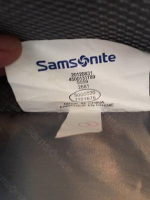 My inferior samsonite model number!