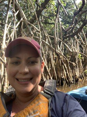 In the mangrove tunnel.