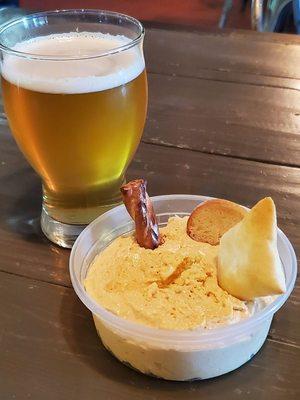 Beer Cheese Dip with Landlocked IPA