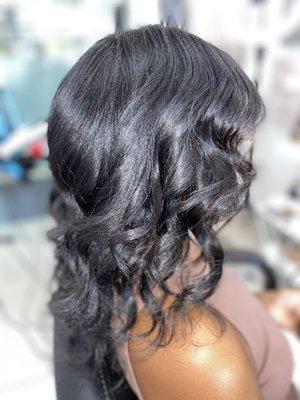 Blowdry and style (curls)