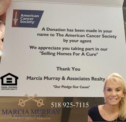 "Selling Homes For A Cure"