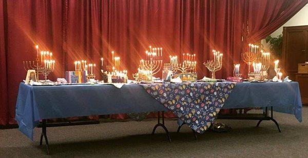 Community Hanukkah Service.