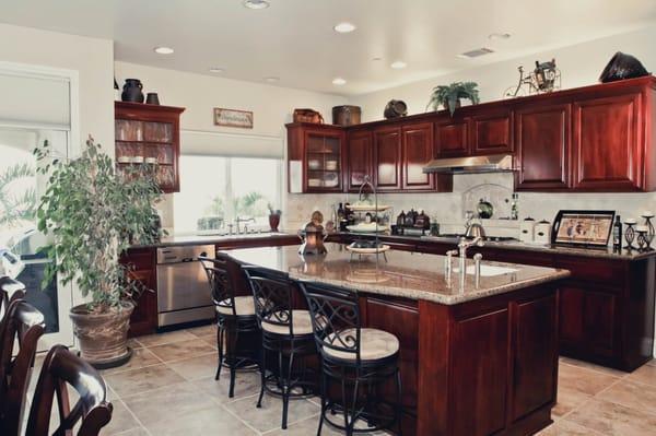 Custom kitchen in The Capistrano Collection