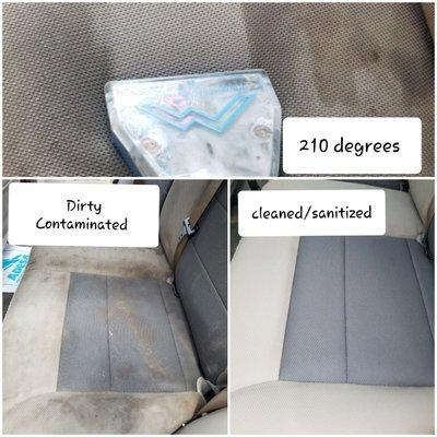 Seat cleaning done right. We use top rated equipment to ensure proper cleaning. Hassle FREE Estimates with no pressure to commit.