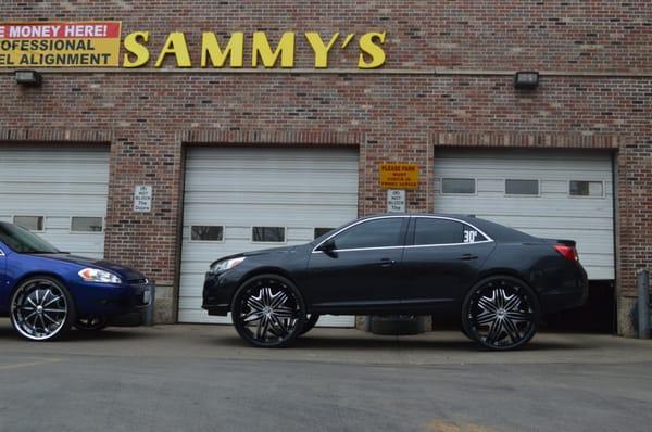 2014 Malibu on 30 inch Diablo wheels