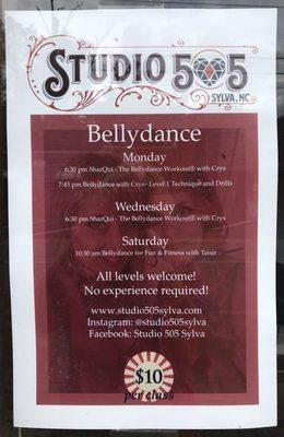 Belly dancing classes