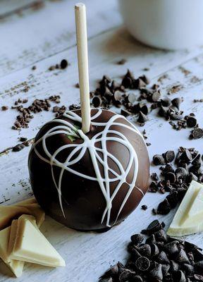 Dark chocolate caramel apple