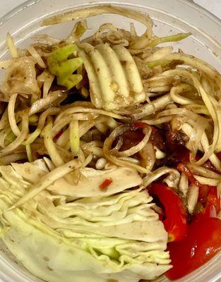 Spicy papaya salad