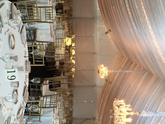 Tent Liners add an extra touch of elegance....