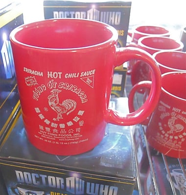 Sriracha and Doctor Who merchandise. My kind of store.