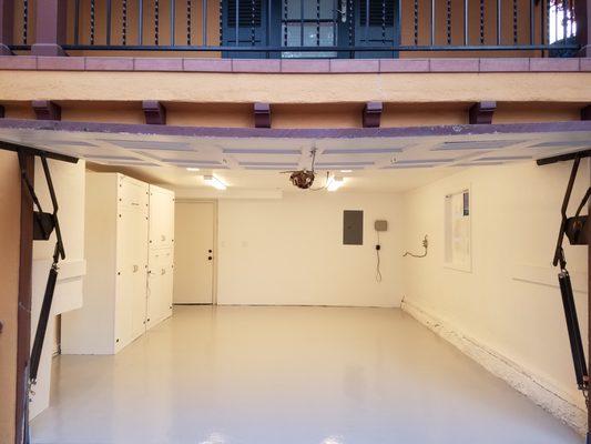 Garage floor after Epoxy coat