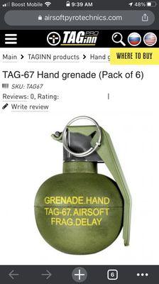 The Hand grenade I mentioned that NEEDS to be come back for the public's enjoyment!