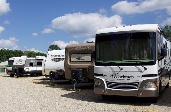 We offer outdoor parking for RV, trailer, Camper, etc.