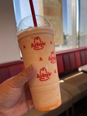 Large orange cream shake