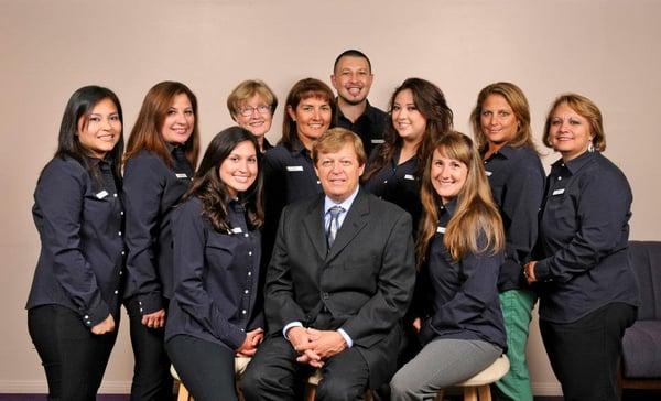 Dr. Las Latner with his friendly dental team in Los Angeles