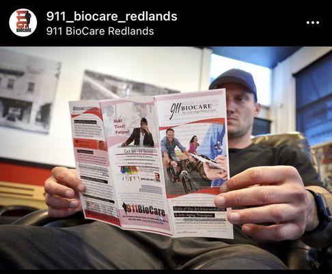 Come check out the many services we offer! 911biocare.com
Instagram: 911_biocare_redlands
Facebook: 911 BioCare Redlands