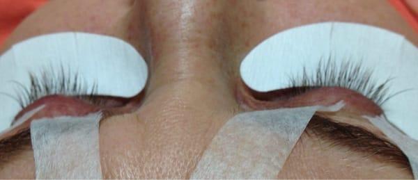 Eyelashes before getting extensions.