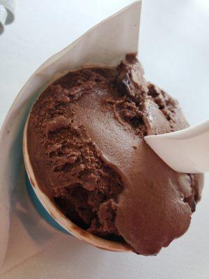 Chocolate cheesecake gelato