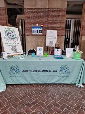 Aarolyns House of Hope attended the Men's Health Fair at Ford Field.