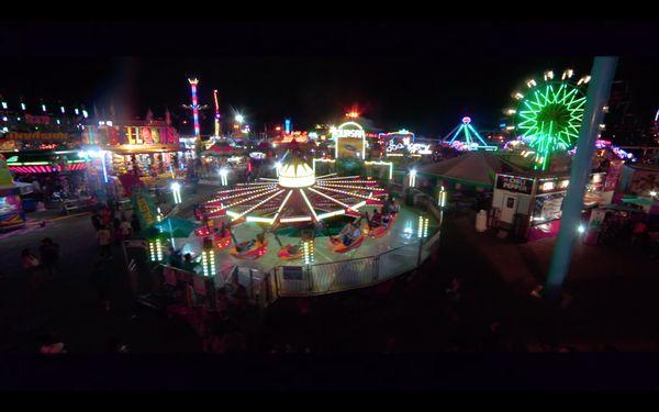 Overhead shot of the rides (from video)