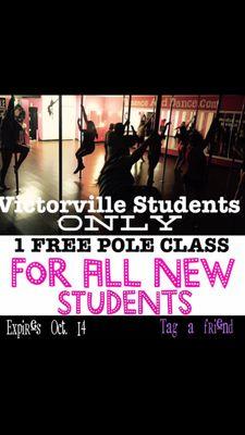 One FREE POLE CLASS CALL ME FOR DETAILS