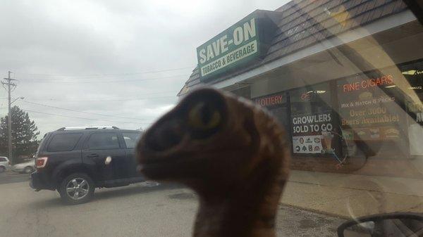 Bob the Raptor Says "Mammals come here to get beer prey."