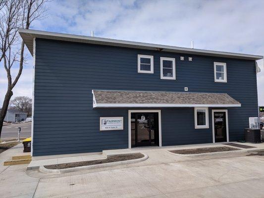 View of our clinic from the parking lot that is located on the east side of our clinic.