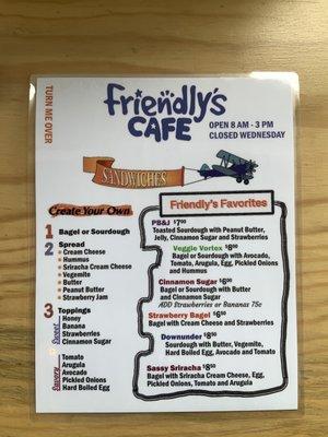 Food menu