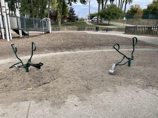 Digging area of the playground.