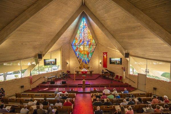 Inside the sanctuary of Grace Lutheran Church - LCMS in Arlington, TX
Photo by Colin Toth