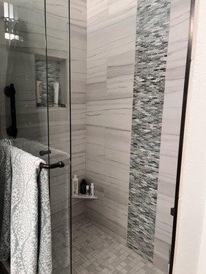 A great tiled shower