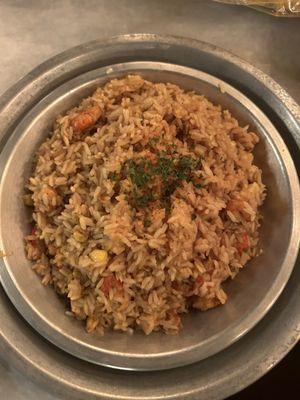 Crawfish fried rice.