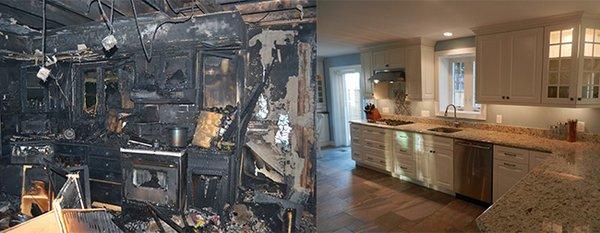 Kitchen fire. From tragic to magic!