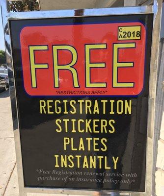 Free Instant Registration Service Valid until 10/31