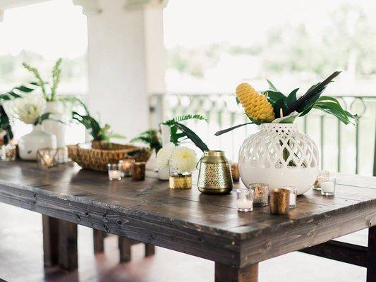 Recreating Bali in Colorado with florals and styling by Chelsa.