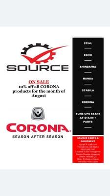 All Corona tools 10% OFF for the month of August