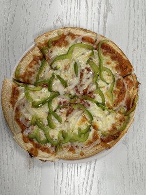 Onion & Green Peppers Pizza